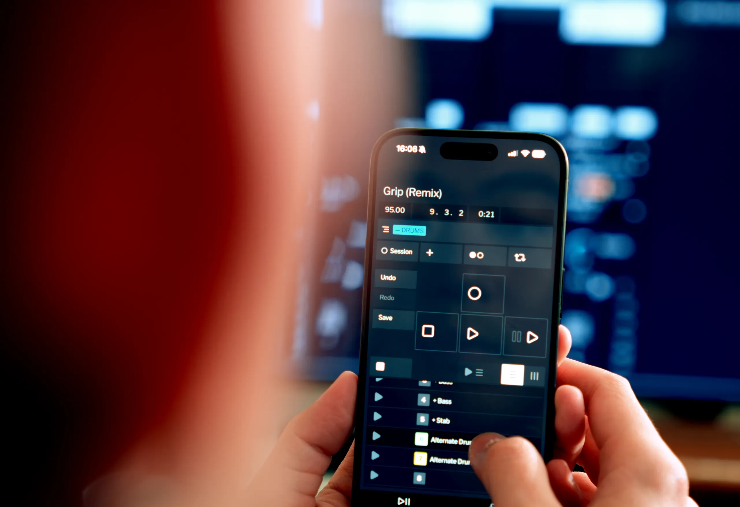 Controlling Ableton Live remotely with Grip on iPhone